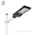 Energy Saving Outdoor IP65 Waterproof 100W 200W todo en una luz de calle LED solar integrada